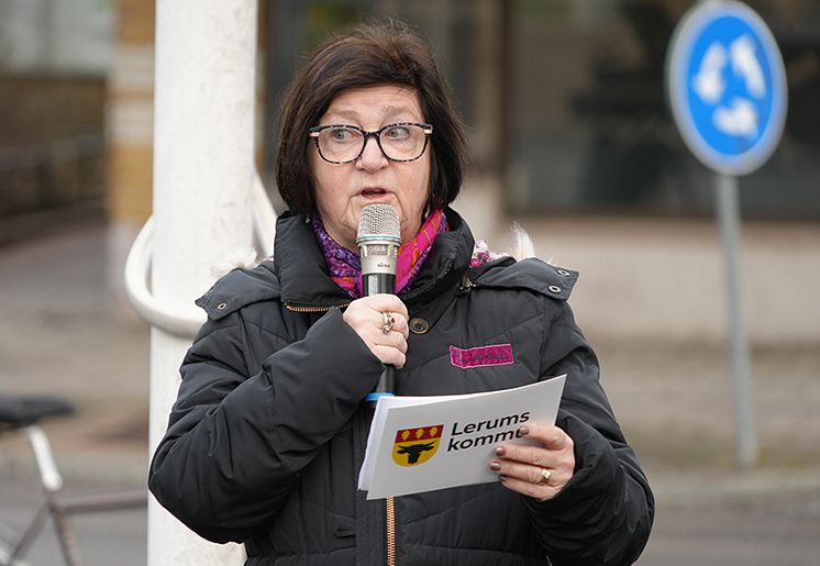 Anette Holgerssons tal Ukrainakriget tre år.