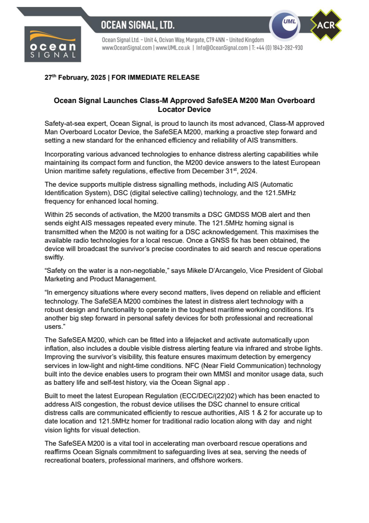 Ocean Signal Launches Class-M SafeSEA M200_February-SWS-5CD147P4SQ.pdf