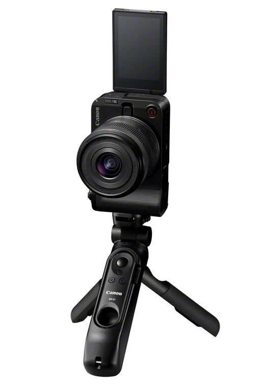 21_Canon EOS R50 V_Black_FrontSlantLeft_Canon RF-S 14-30mm F4-6.3 IS STM PZ(BK)_HG-100TBR.jpg
