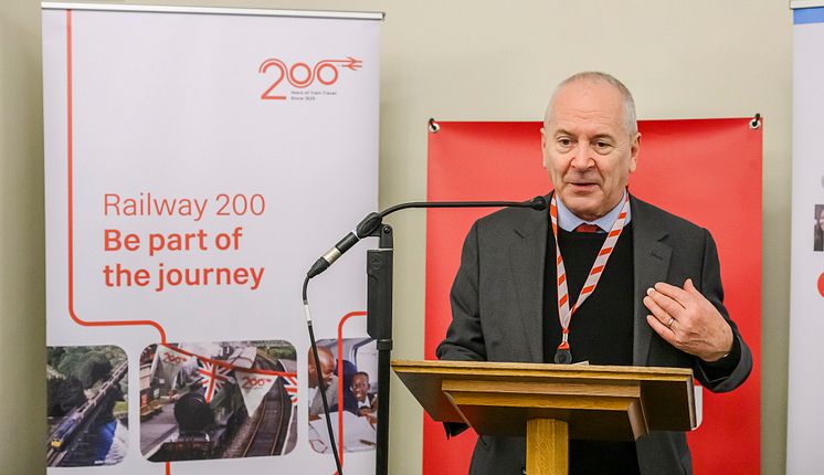Rail Minister, Lord Hendy, joined the celebration event