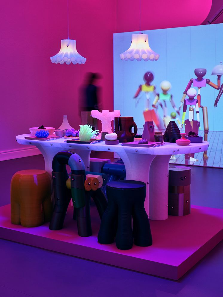 Installationsvy The Liminal Eatery, Wang & Söderström, 2025