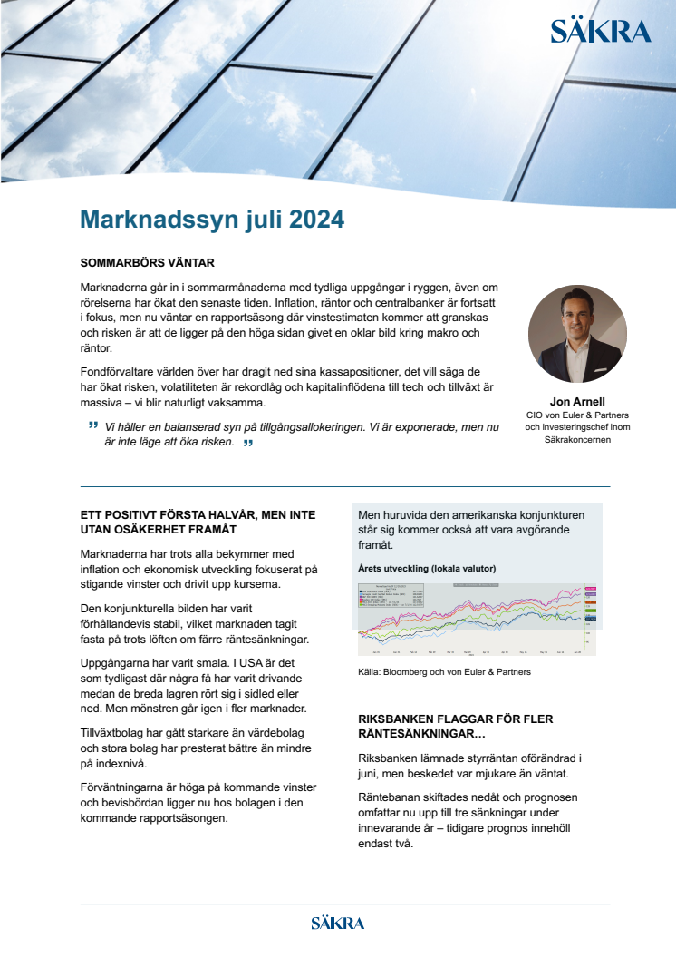 Marknadssyn juli 2024