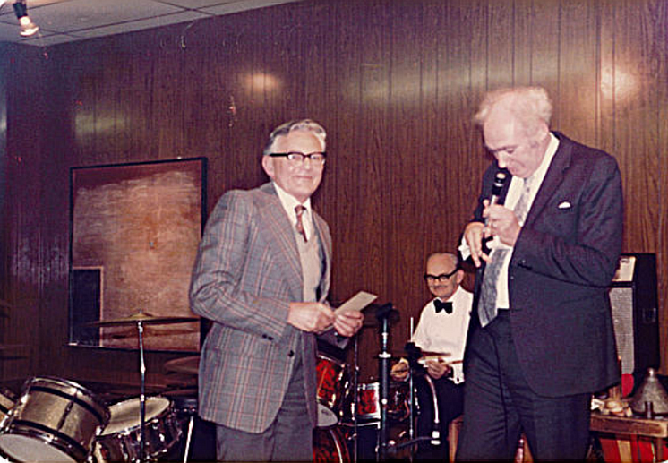 Geoff Holtom - retirement party - Worcester November 1983.png