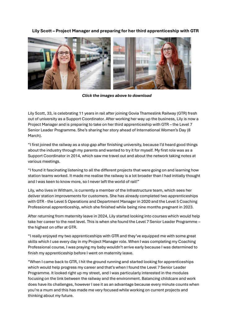Lily Scott - International Women's Day 2025