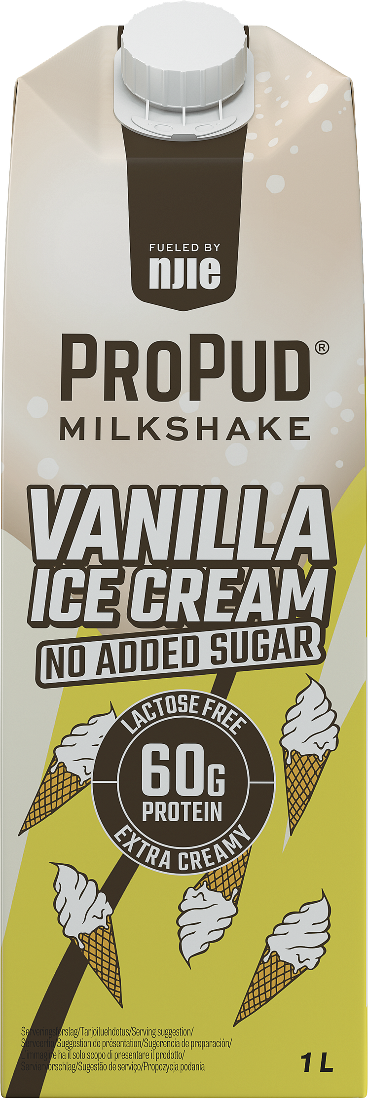 ProPud Vanilla Ice Cream milkshake 1 liter