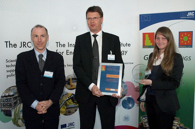 Prisutdelning GreenBuilding Award Europe 2010