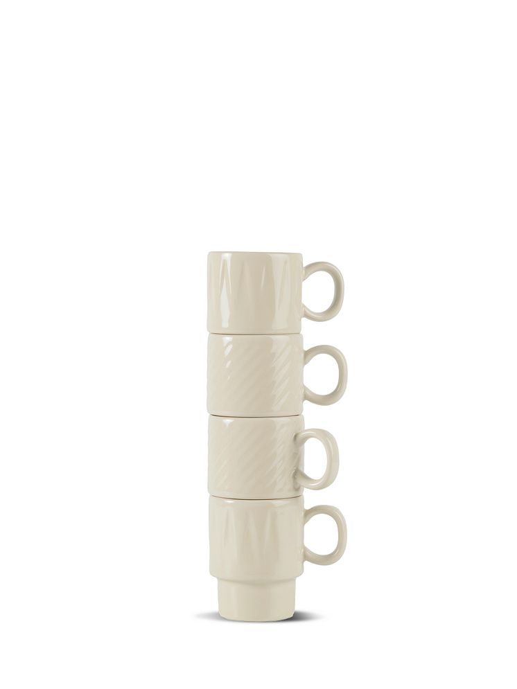 Sagaform SS25 - Coffee & More espresso mug, 4-pcs Beige 