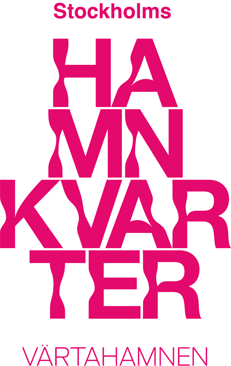 Stockholms Hamnkvarter Logotyp Primär Rosa