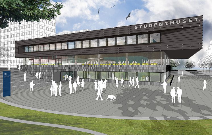 Skiss Studenthuset, Stockholms universitet