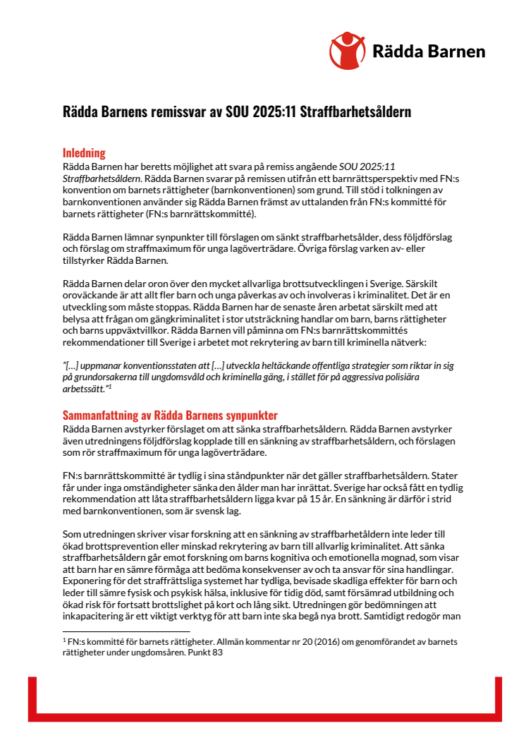 Rädda Barnens remissvar SOU 2025_11.pdf