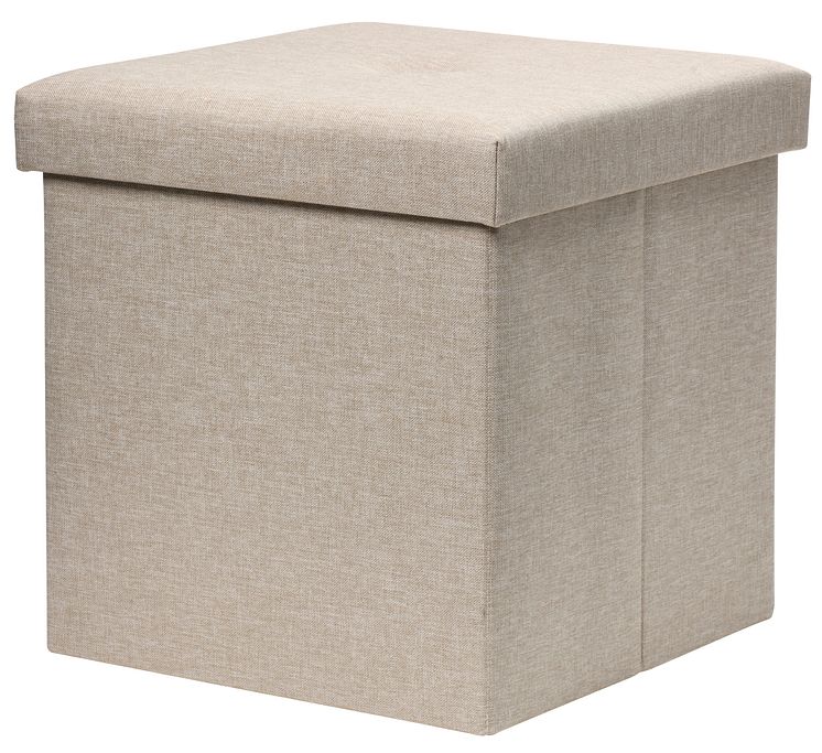 NYHET! Pouf with storage Penny 37,5x38 cm Beige Polyester 17,90  EUR.jpg