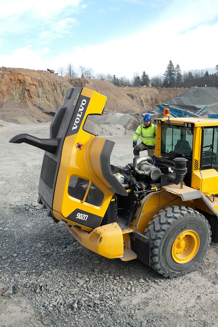 Volvo L110G-L120G hjullastare - motorhuv