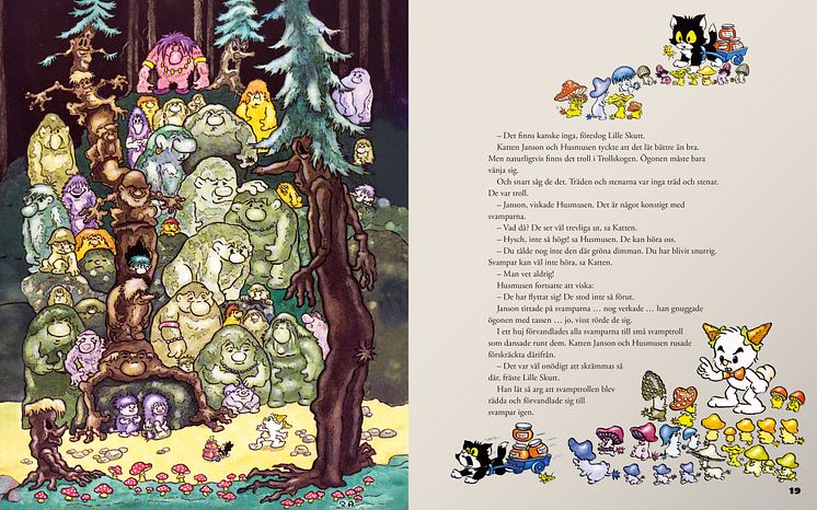 Uppslag från inlaga till Bamse i Trollskogen 2025.