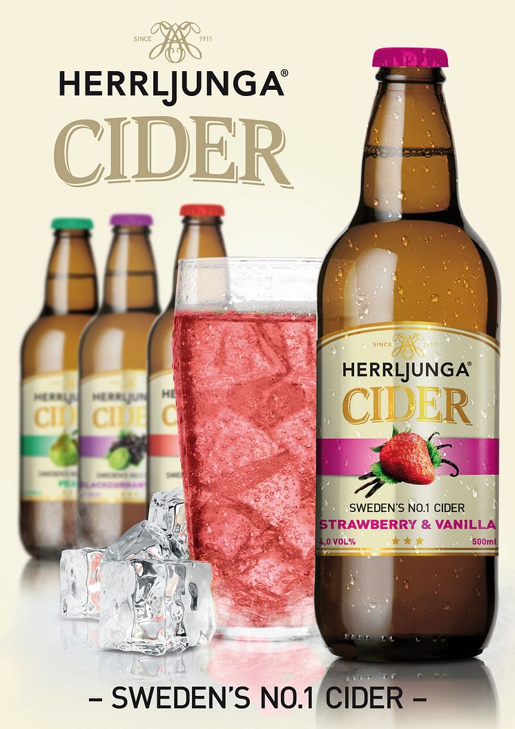 Herrljunga Cider Perfect Serve Strawberry & Vanilla