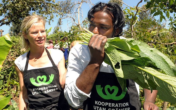 Erik “Vilde Kocken” Brännström och Sara Begner i Kenya 2009.