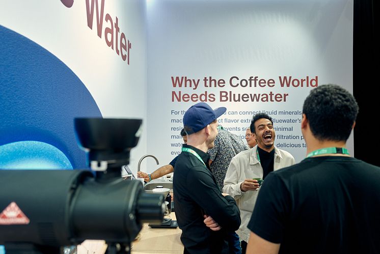 Cutting-edge water purification and beverage solutions were the hallmark of the Bluewater booth at the Dubai World of Cofee Expo this February