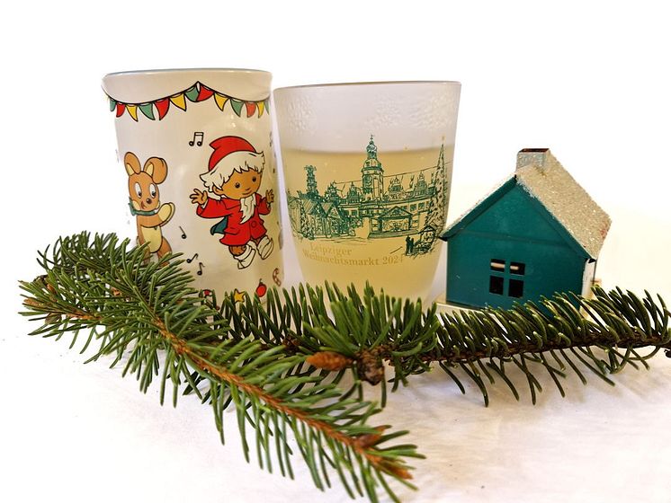Leipziger Weihnachtsmarkt 2024 - Kindertasse und Glühweintasse - F