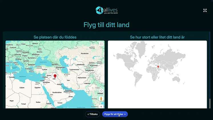 Ett klipp från migrationssimulatorn