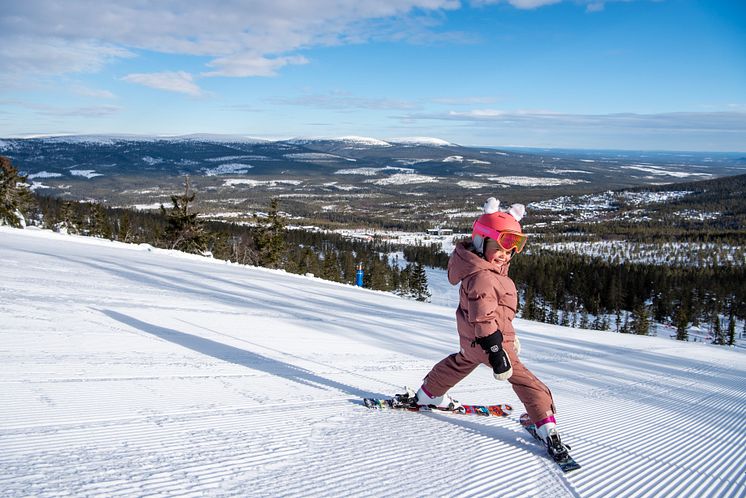 Stöten i Sälen - skidåkartjej