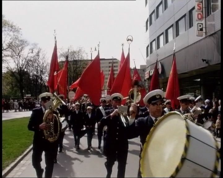 1 maj 1967, trumma. Från Här & Då - historisk film på stan under Nordisk Panorama