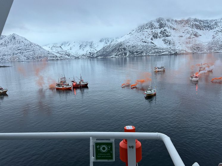 Blokade i Øksfjord