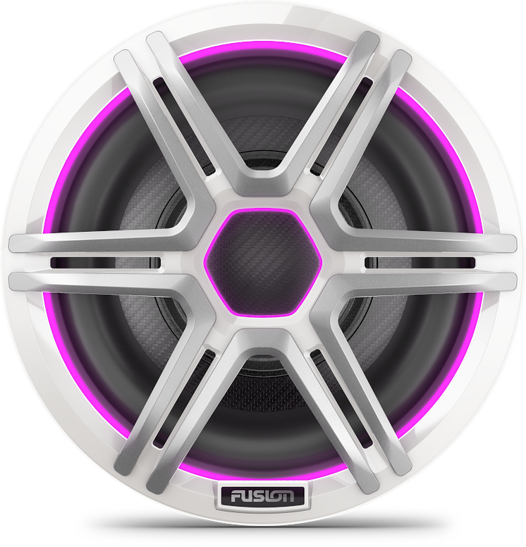 FusionApolloSubwoofer_10inch_SportsWhite_Front_Magenta.png