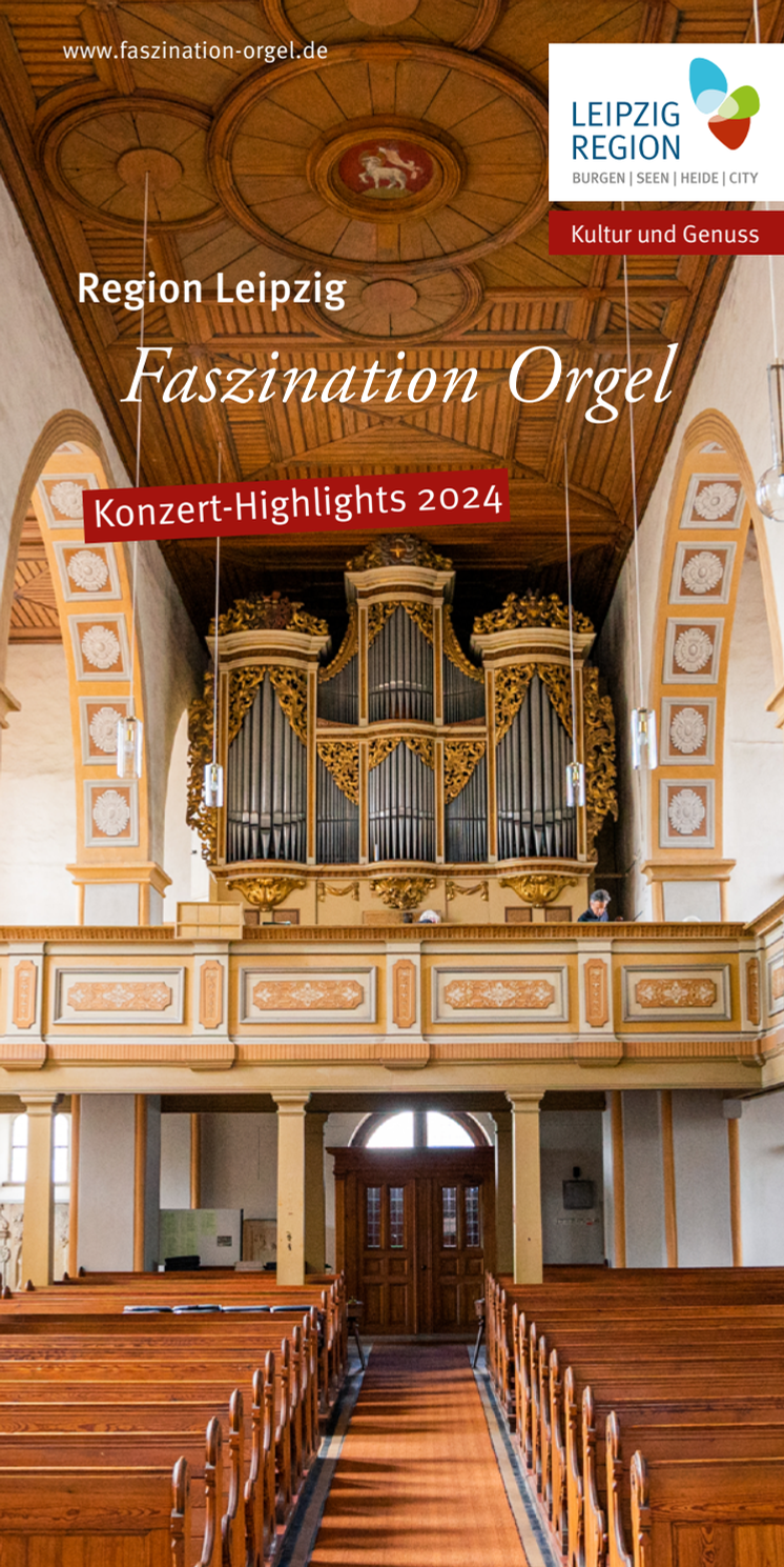 Broschüre Faszination Orgel mit Konzerten 2024