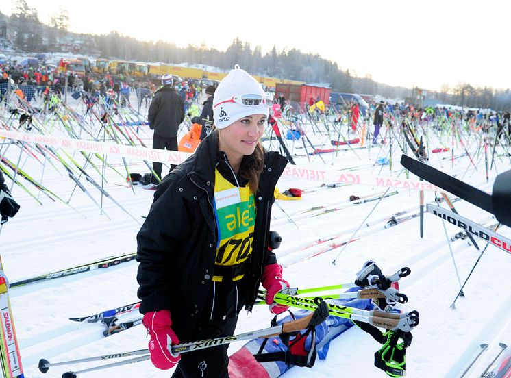 Pippa Middleton in Vasaloppet 2012