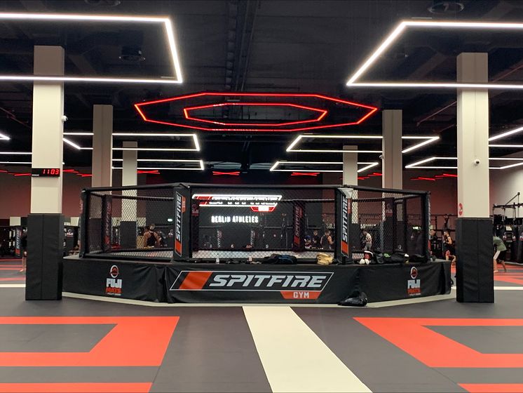 Das 2025 eröffnete MMA-Gym von Spitfire Gym im Schillerpark Center in Berlin-Wedding