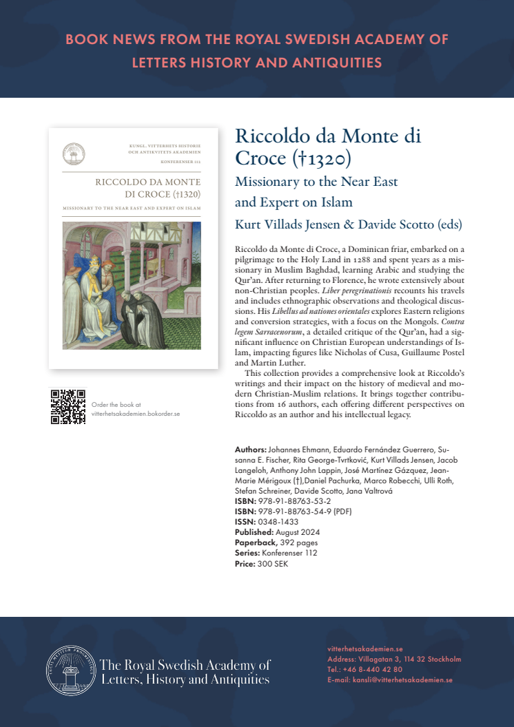 Booknews Riccoldo da Monte di Croce