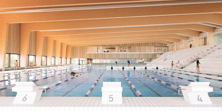 Badhus - Vy från 50 meter