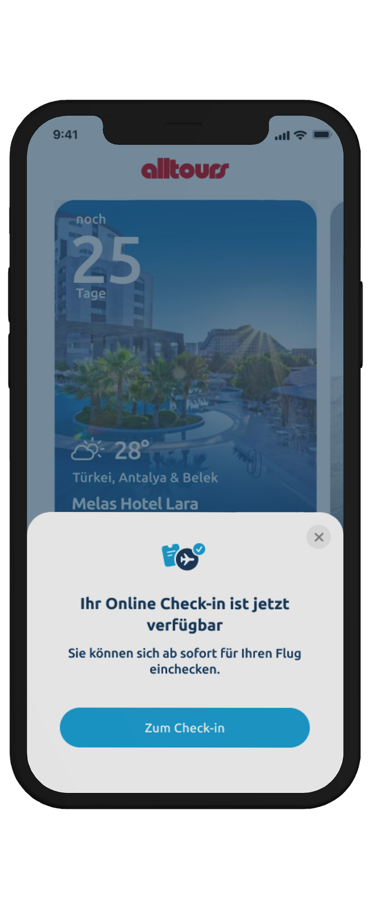 alltours App Online-Check-in