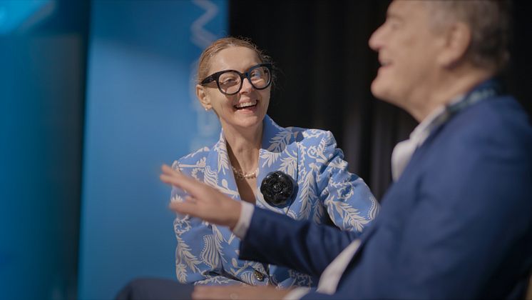 Danica Kragic, styrelseledamot i WASP och Carl-Henric Svanberg, ordförande i den svenska AI-kommissionen.