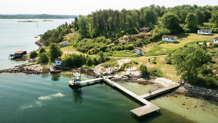 Flygbild över Lilla Brattön