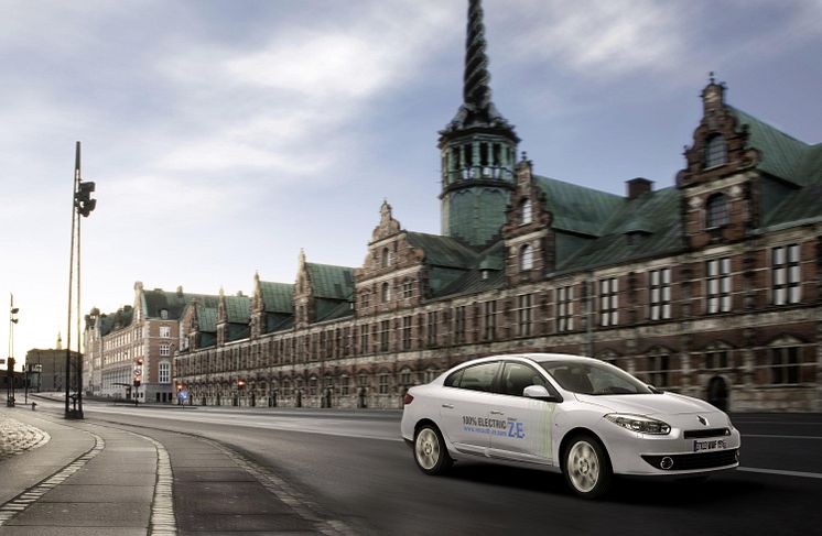 Renault Fluence Z.E. i København under klimatopmødet COP15