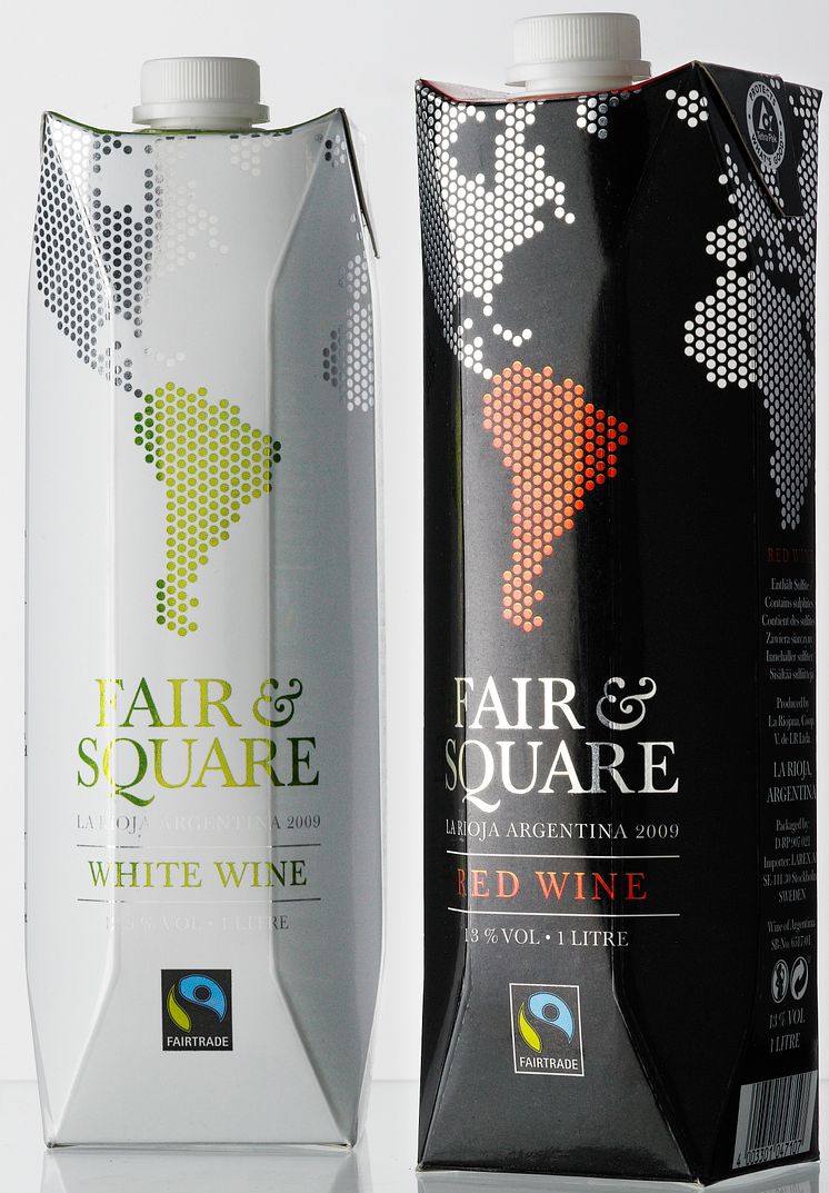 Giertz Vinimport - Fair & Square röd och vit