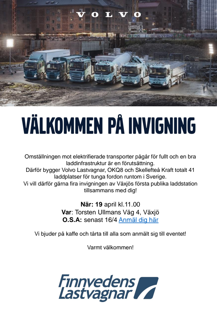 Välkommen på invigning