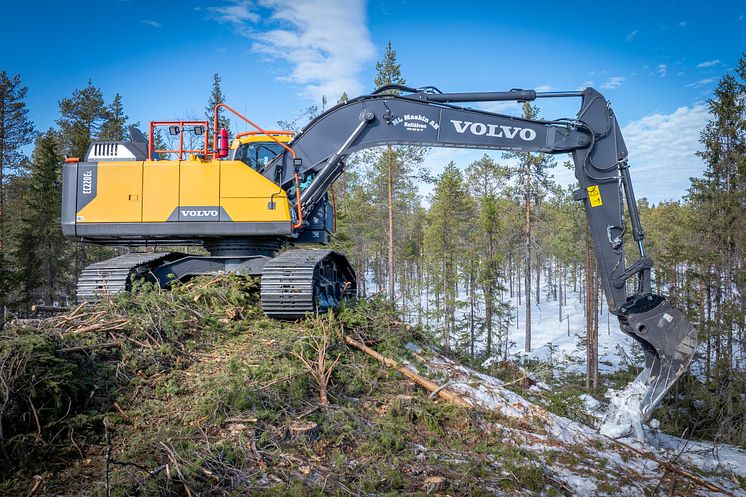 Volvo EC220E High & Wide - stabilitet