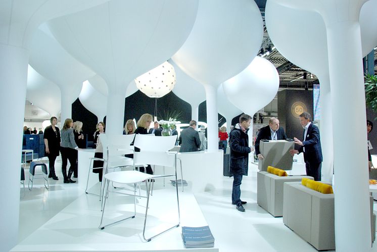 Exhibitor Materia's stand at Stockholm Furniture & Light Fair 2012