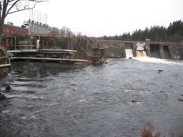 Fridafors övre kraftstation i Mörrumsån