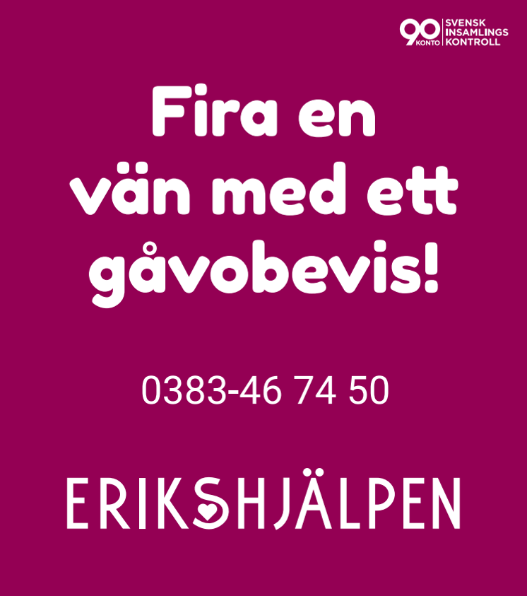 Erikshjälpen Fira en vän_38x43