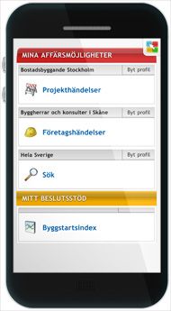 Sverige Bygger - nu anpassat för smartphone och surfplatta