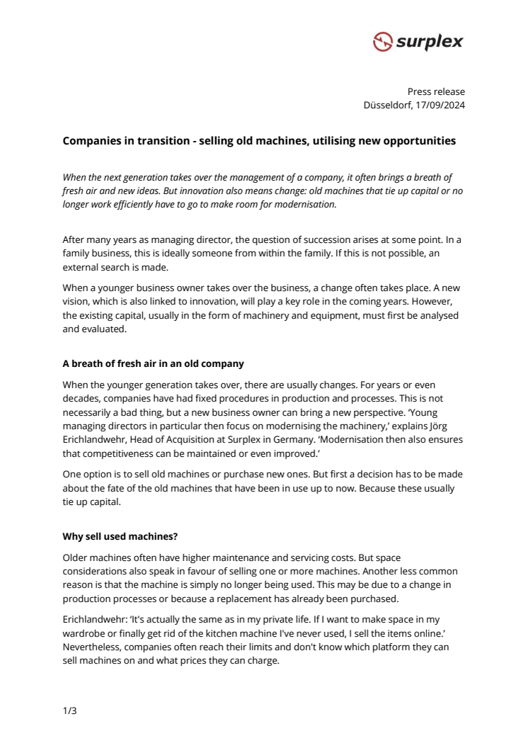 PR_170924_Companies in transition - selling old machines, utilising new opportunities.pdf