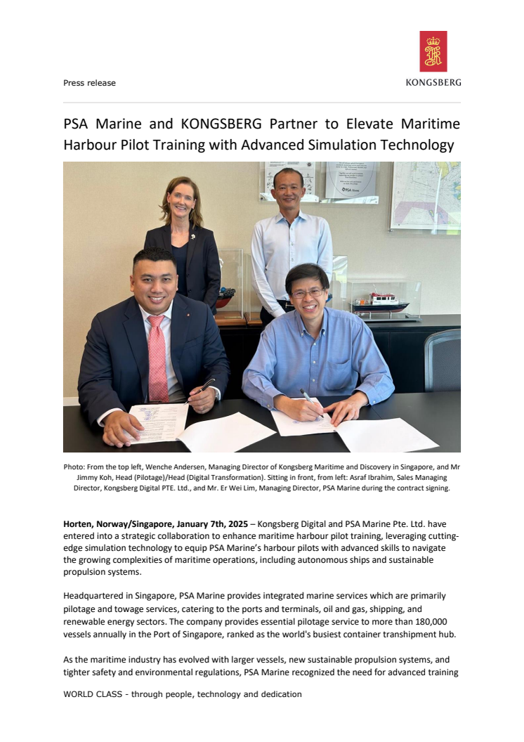 PSA Marine and KONGSBERG Partner to Elevate Maritime Harbour Pilot Training with Advanced Simulation Technology.pdf