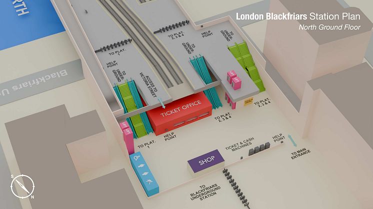 London Blackfriars 3D map