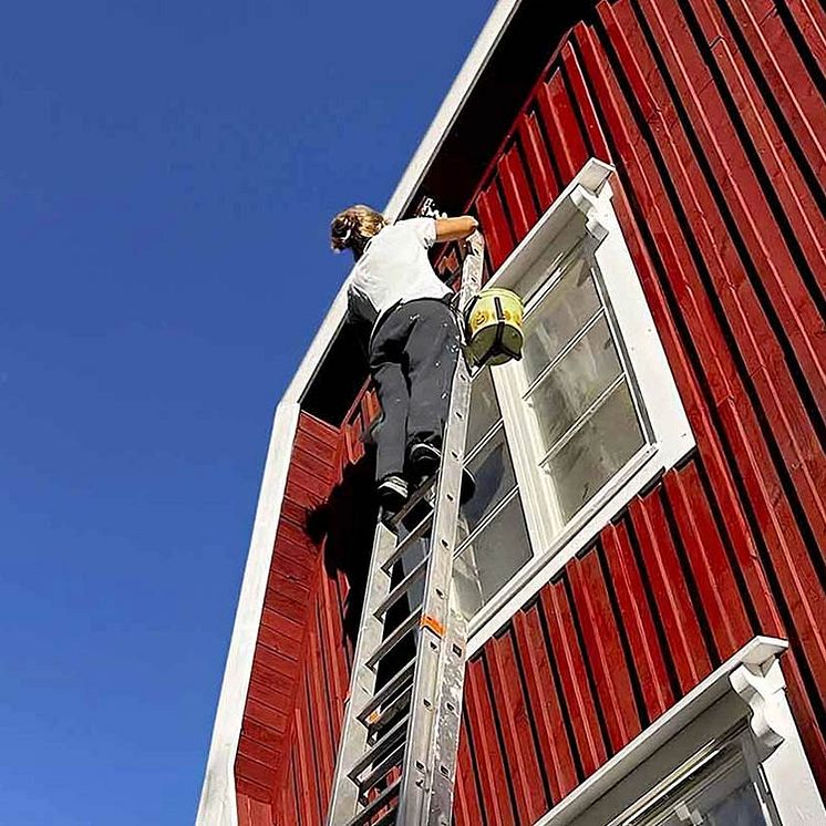 Testavfärgburkshållare