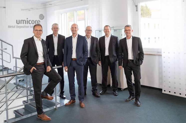 Geschäftsleitung Umicore Galvanotechnik (Gruppenbild)