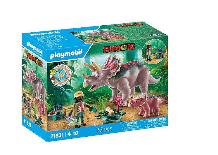 PLAYMOBIL_71821_Triceratops mit Jungtier_Box links.jpg