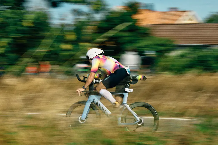 Cyklist under Ironman Kalmar