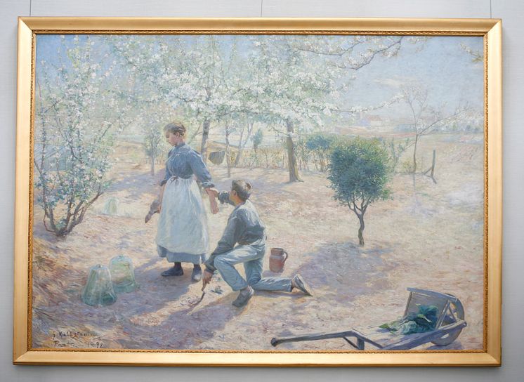 Konstverket "Vår" målad av Gottfrid Kallstenius 1892